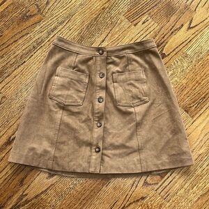 Suede-like Abercrombie skirt